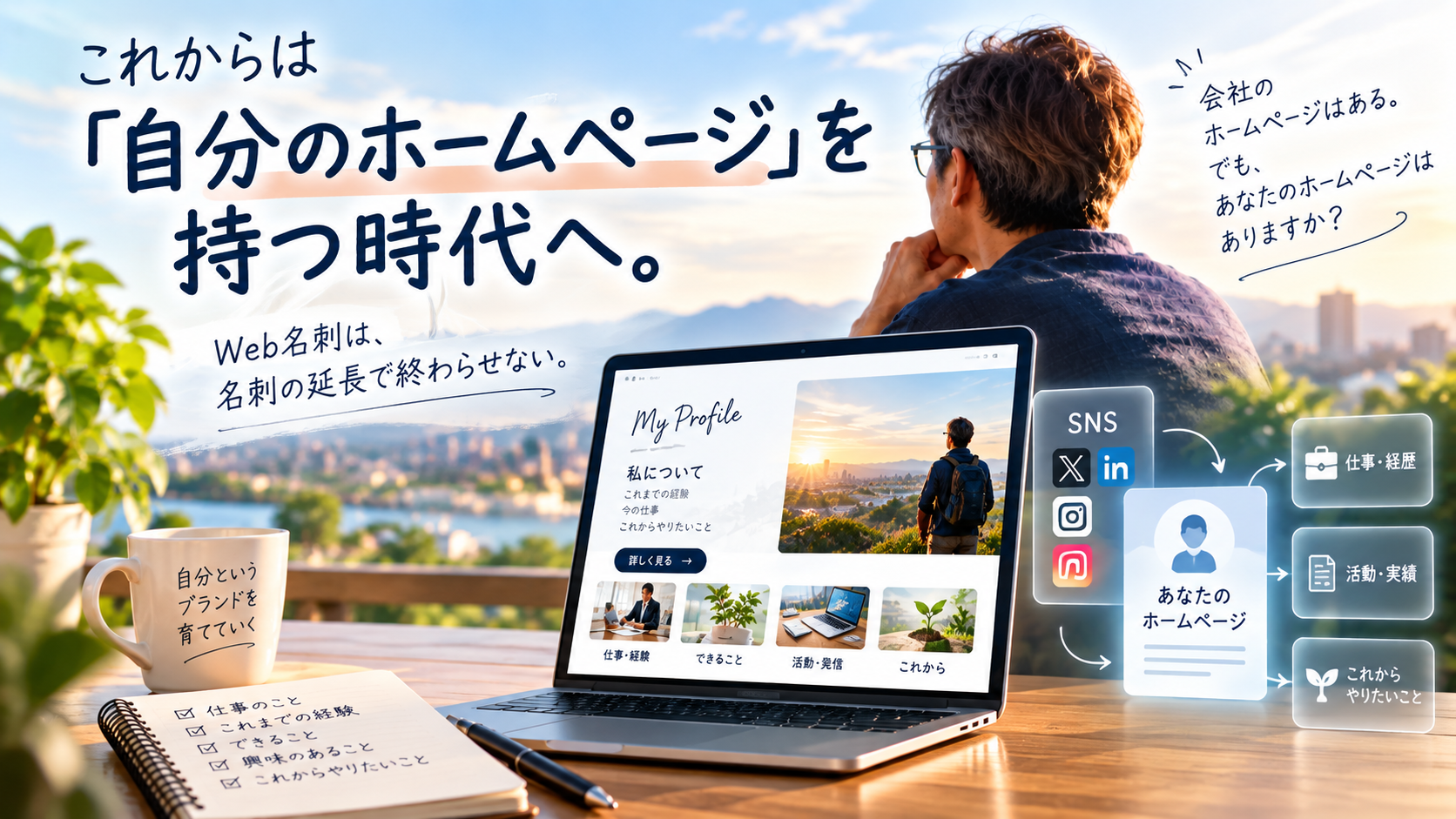 Web名刺は、個人のホームページ